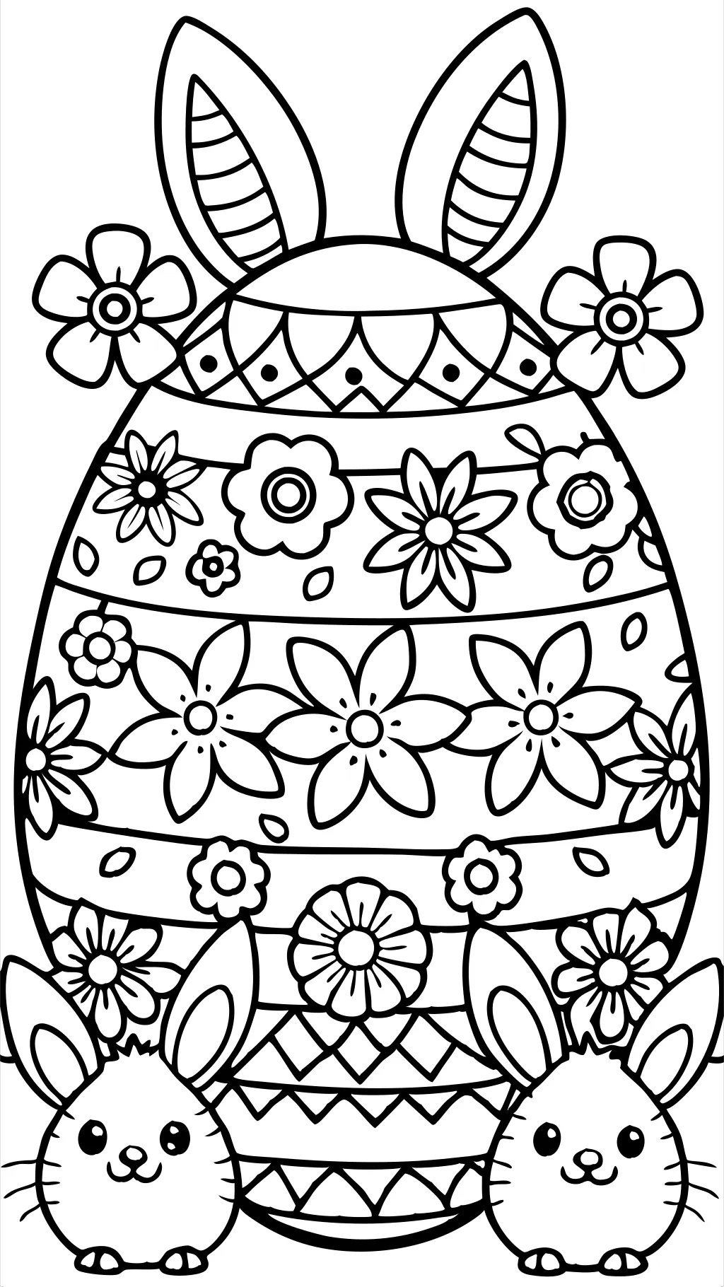 coloriages de Pâques pour adultes